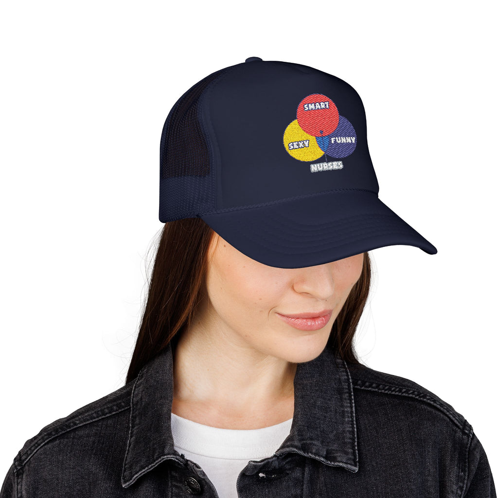 Venn Diagram .. Nurses - Foam Trucker Hat