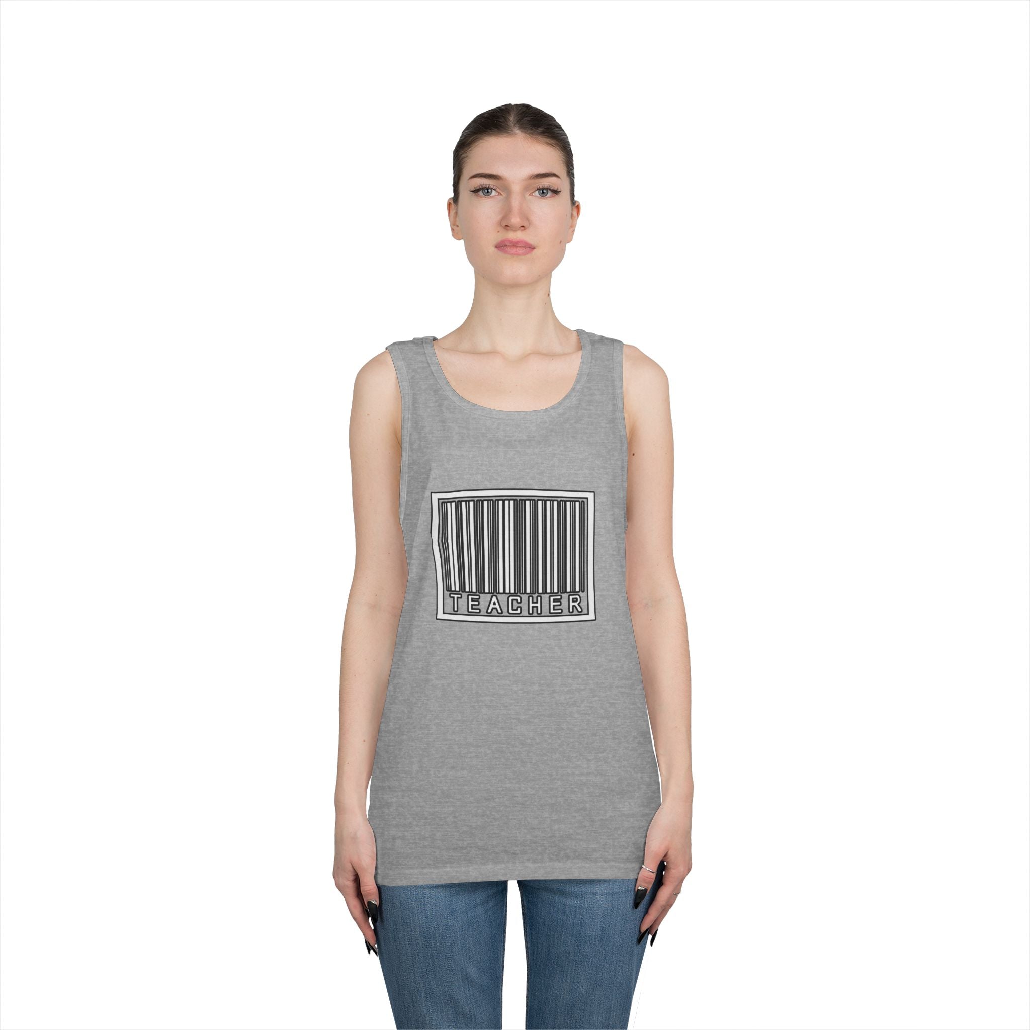 Barcode Teacher - Unisex Heavy Cotton Tank Top