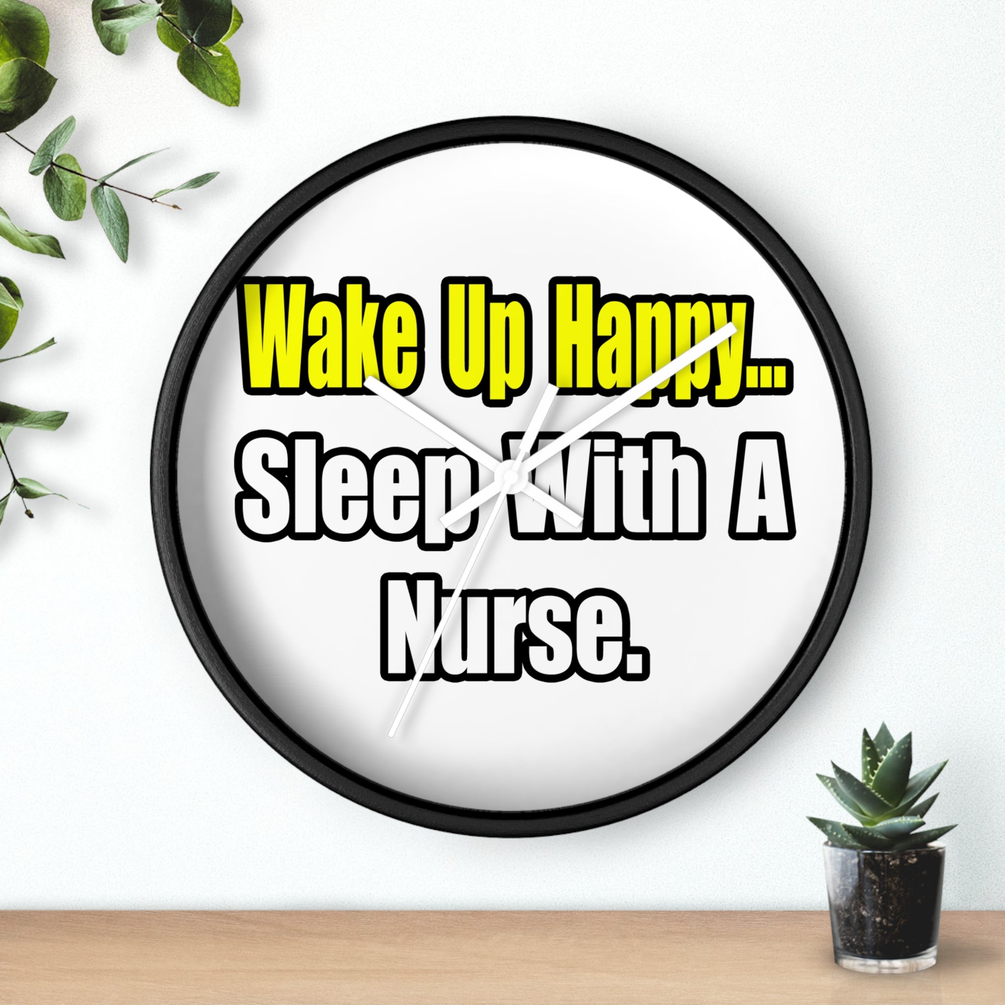 Sleep With a Nurse - Wall Clock
