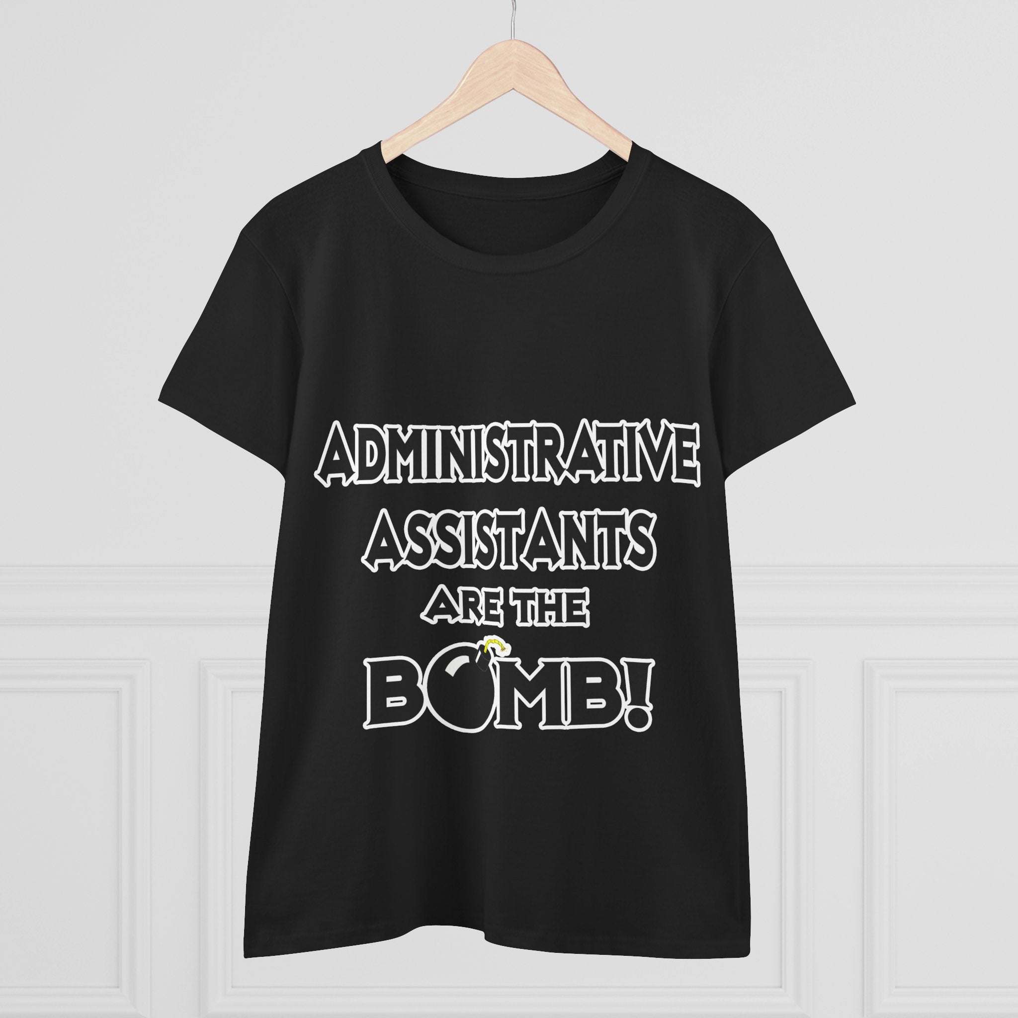 Administrative Assistants Are The Bomb! (2) - Women's Midweight Cotton Tee