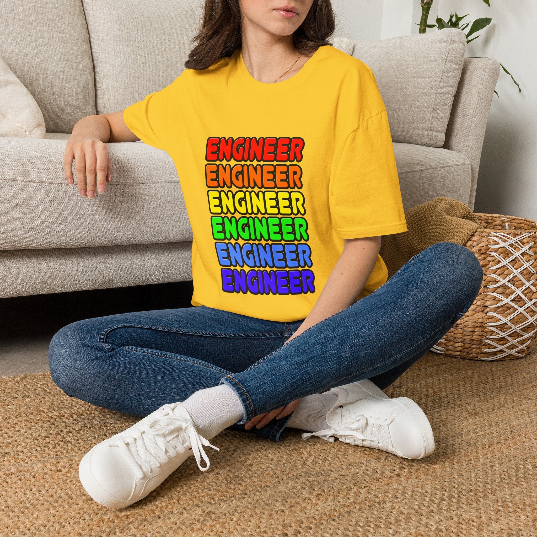 Rainbow Engineer - Unisex Softstyle T-Shirt