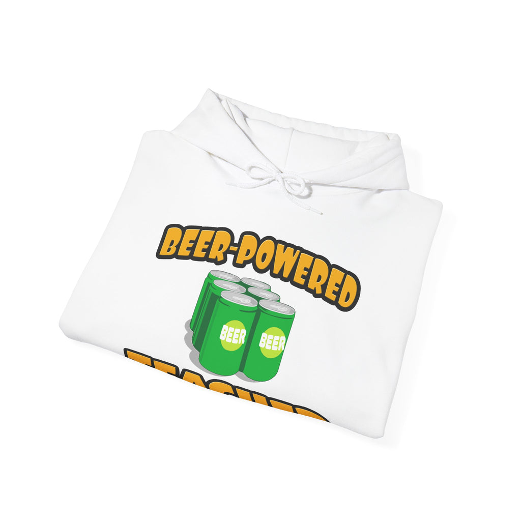 Beer Powered Teacher - Unisex Heavy Blend™ Hooded Sweatshirt