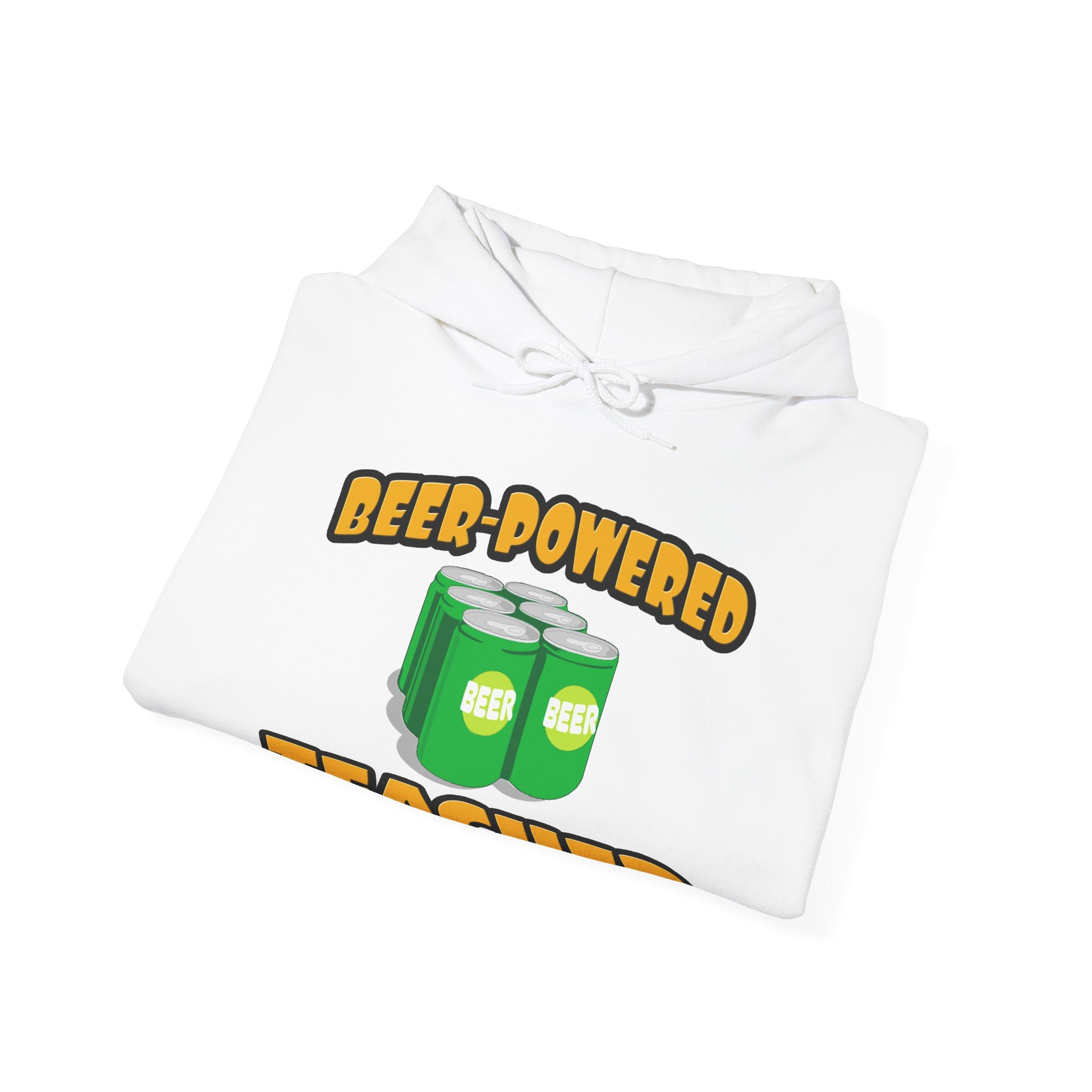 Beer Powered Teacher - Unisex Heavy Blend™ Hooded Sweatshirt
