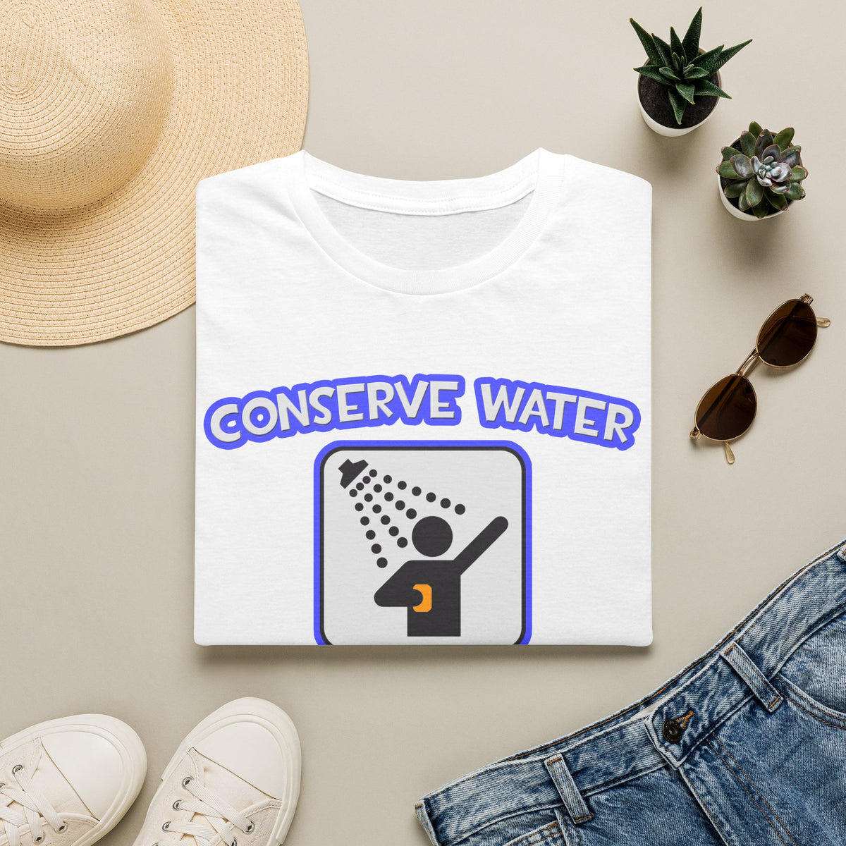 Conserve Water .. Shower With a Acupuncturist - Unisex Softstyle T-Shirt