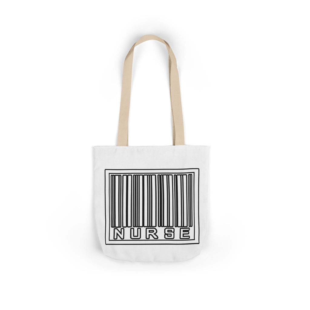 Barcode Nurse - Canvas Tote Bag, 5-Color Straps
