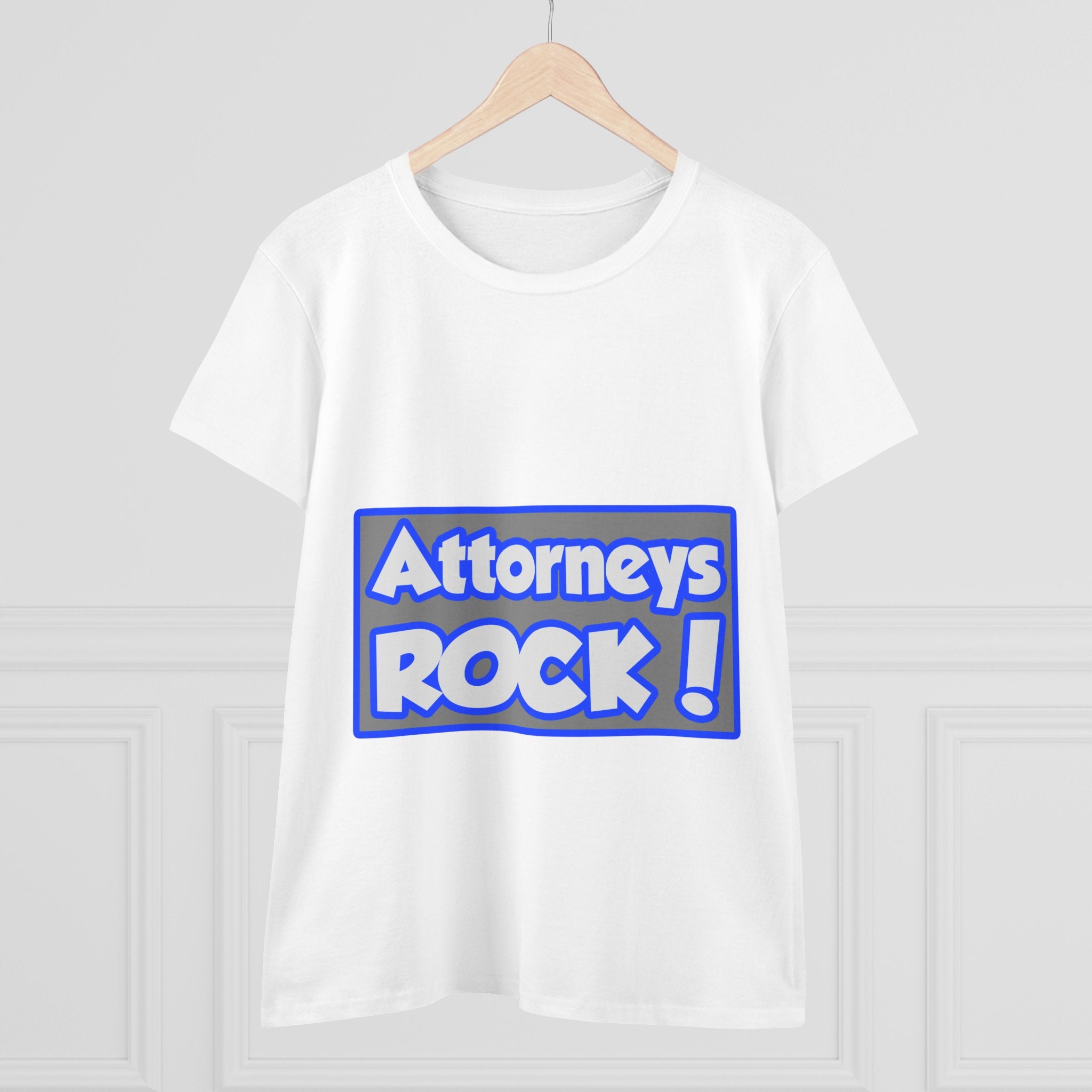 Attorneys Rock! - Women's Midweight Cotton Tee
