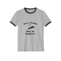 Save a Cowboy .. Ride an Engineer - Unisex Cotton Ringer T-Shirt