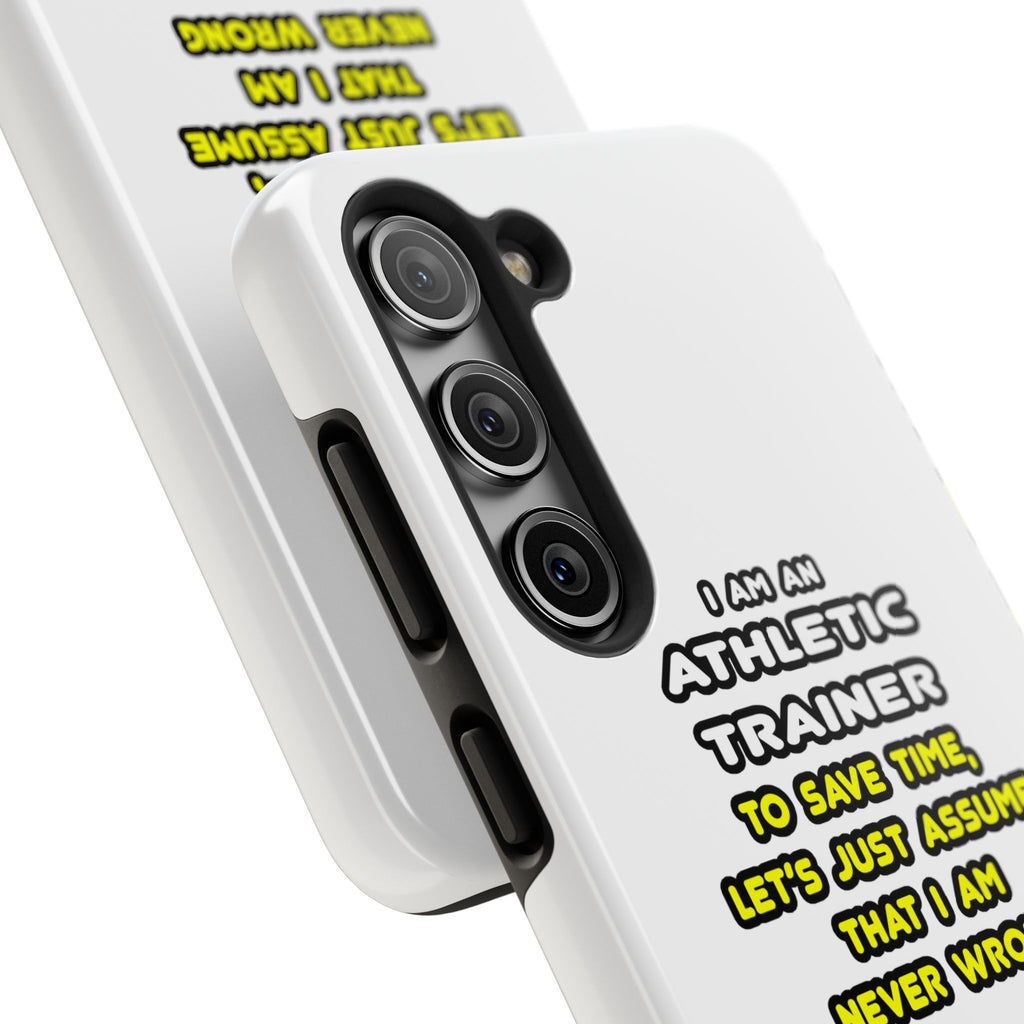 Funny Athletic Trainer T Shirts - Tough Phone Cases