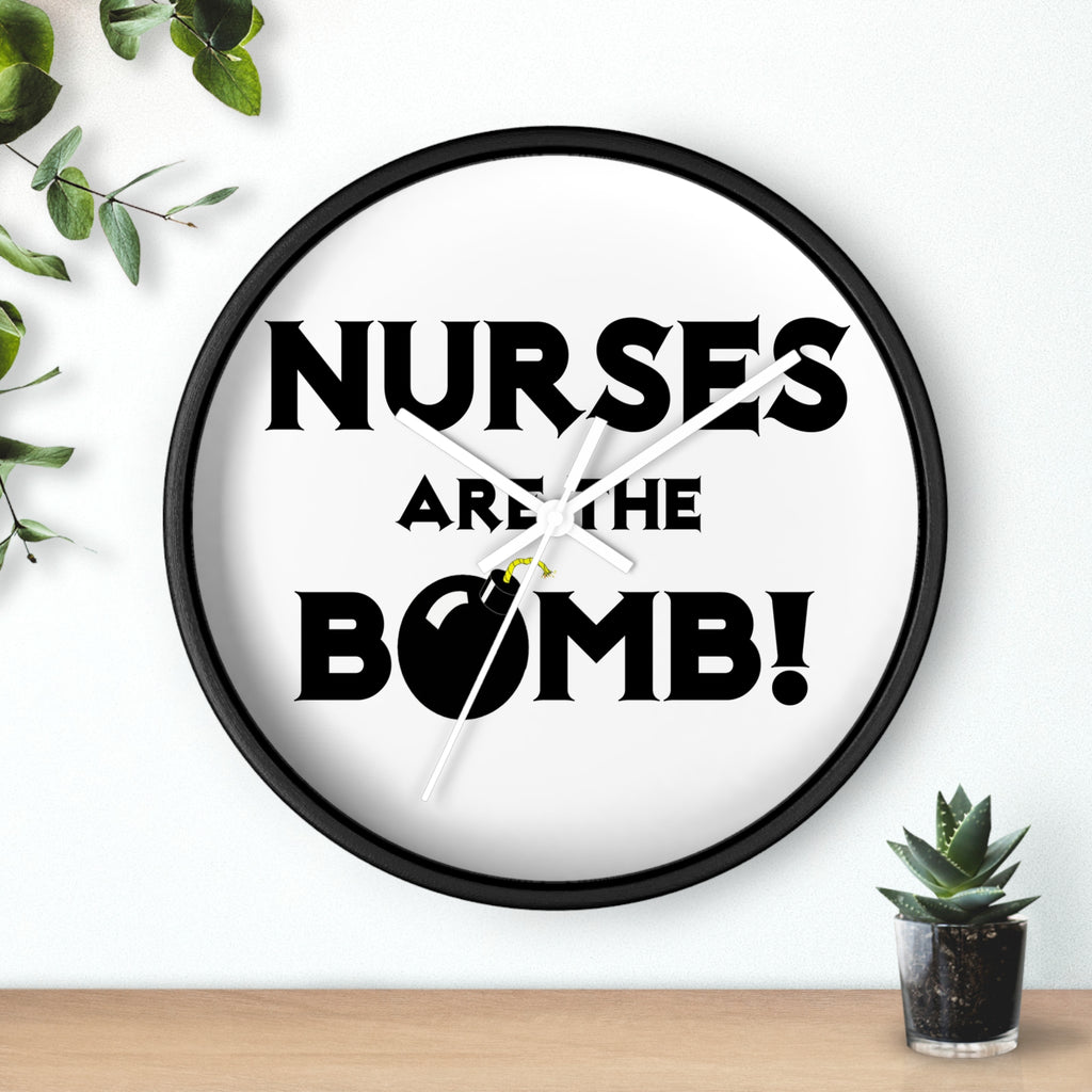 Nurses Are The Bomb! (2) - Wall Clock