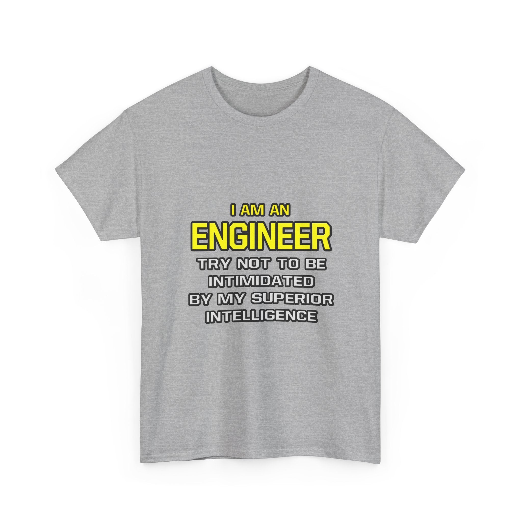 Engineer...Superior Intelligence - Unisex Heavy Cotton Tee