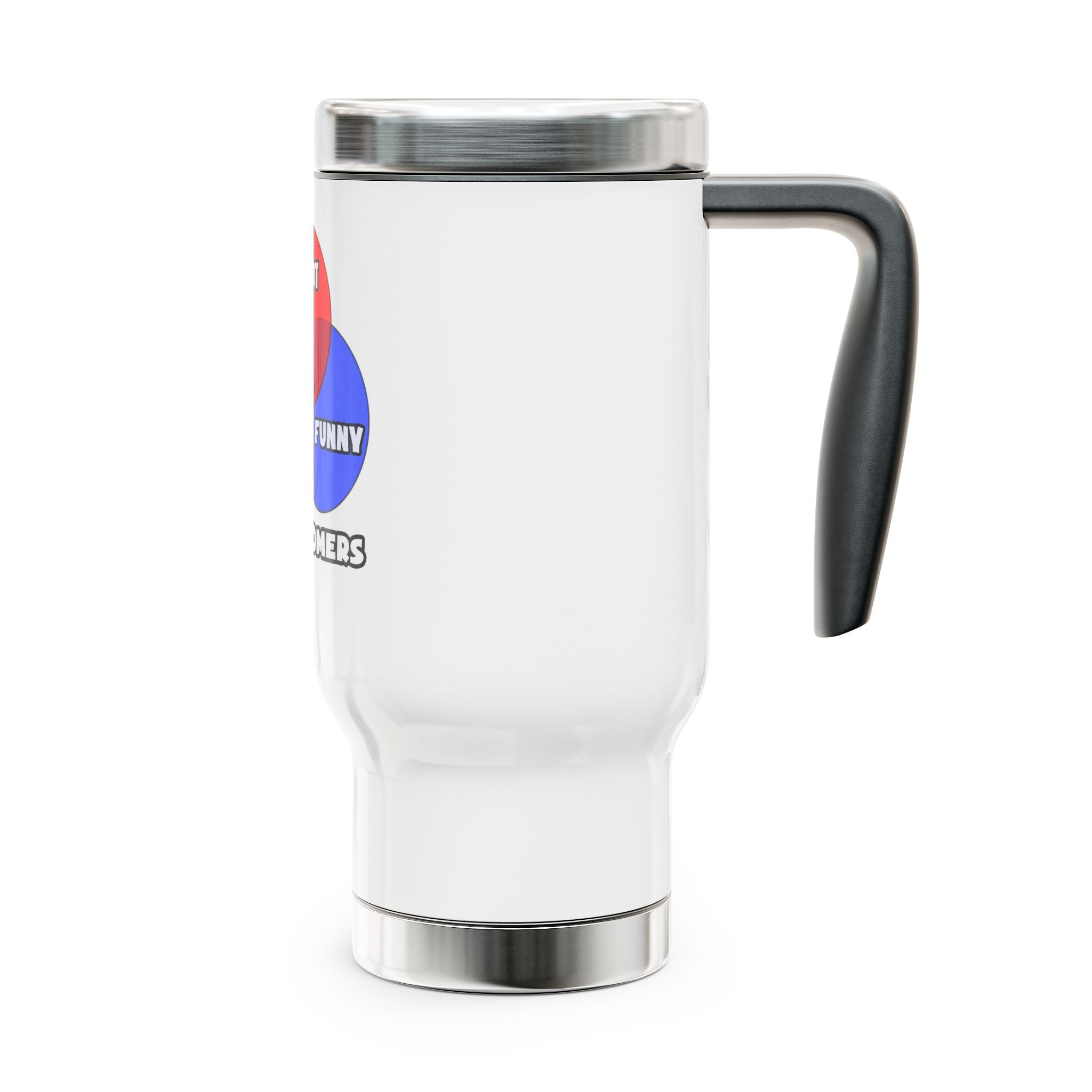 Venn Diagram .. Astronomers - Stainless Steel Travel Mug with Handle, 14oz
