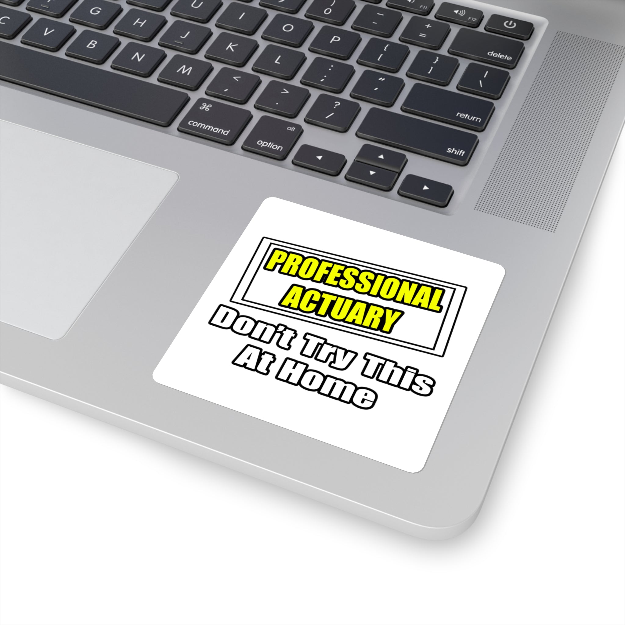 Professional Actuary...Don't Try This At Home - Square Stickers