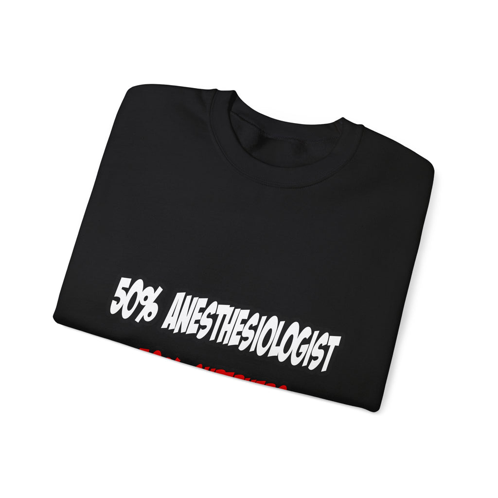 Half Anesthesiologist...Half Superhero - Unisex Heavy Blend™ Crewneck Sweatshirt