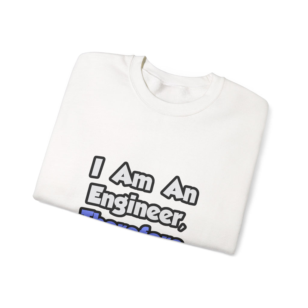 I Am An Engineer, Therefore I Drink - Unisex Heavy Blend™ Crewneck Sweatshirt