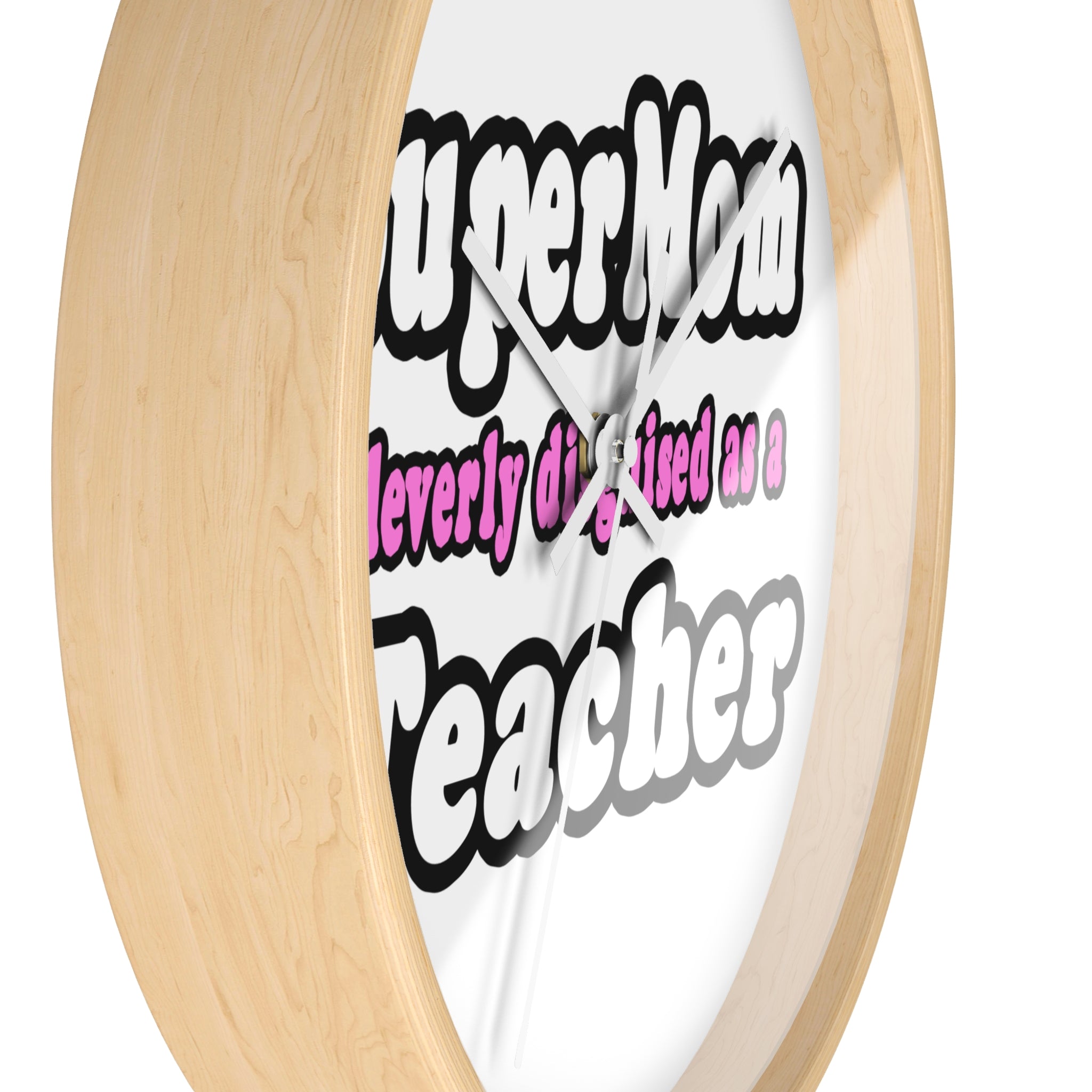 supermom teacher - Wall Clock