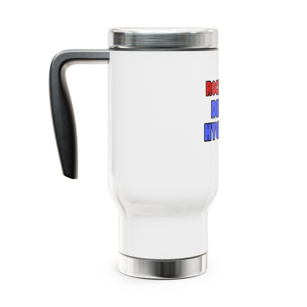 Rock Star Dental Hygienist - Stainless Steel Travel Mug with Handle, 14oz