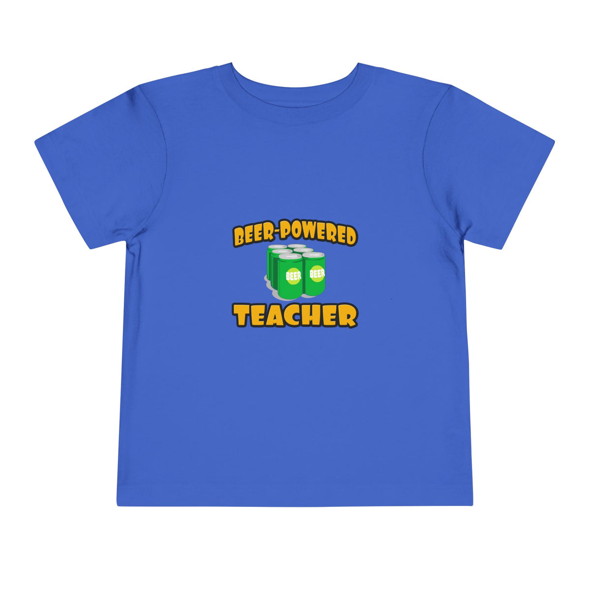 Beer Powered Teacher - Toddler Short Sleeve Tee