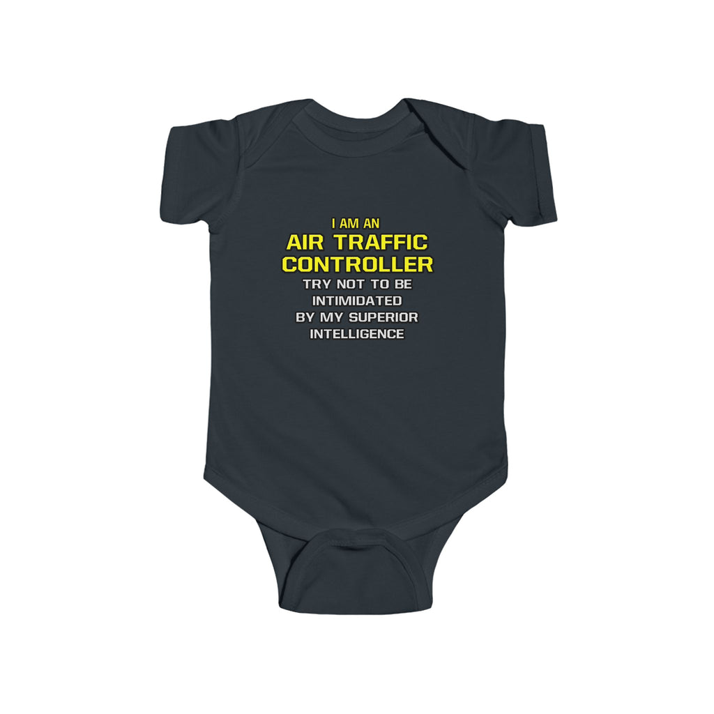 Air Traffic Controller...Superior Intelligence - Infant Fine Jersey Bodysuit