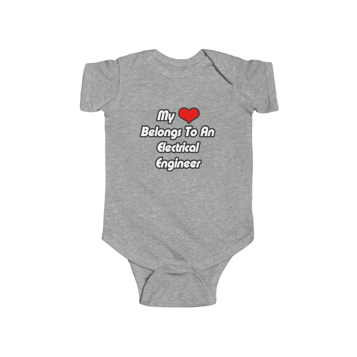 My Heart Belongs To An Electrical Engineer - Infant Fine Jersey Bodysuit