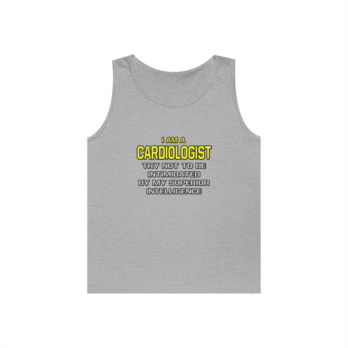 Cardiologist...Superior Intelligence - Unisex Heavy Cotton Tank Top