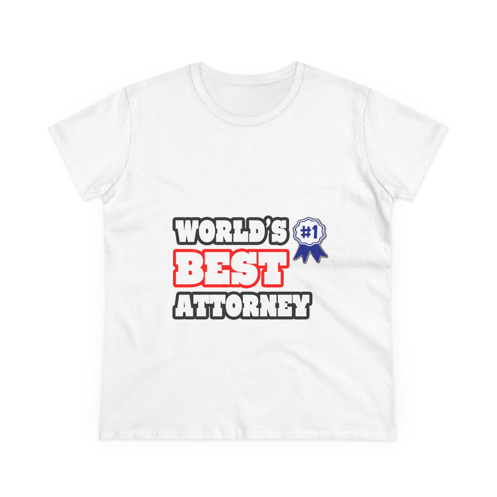World's Best Attorney - Women's Midweight Cotton Tee
