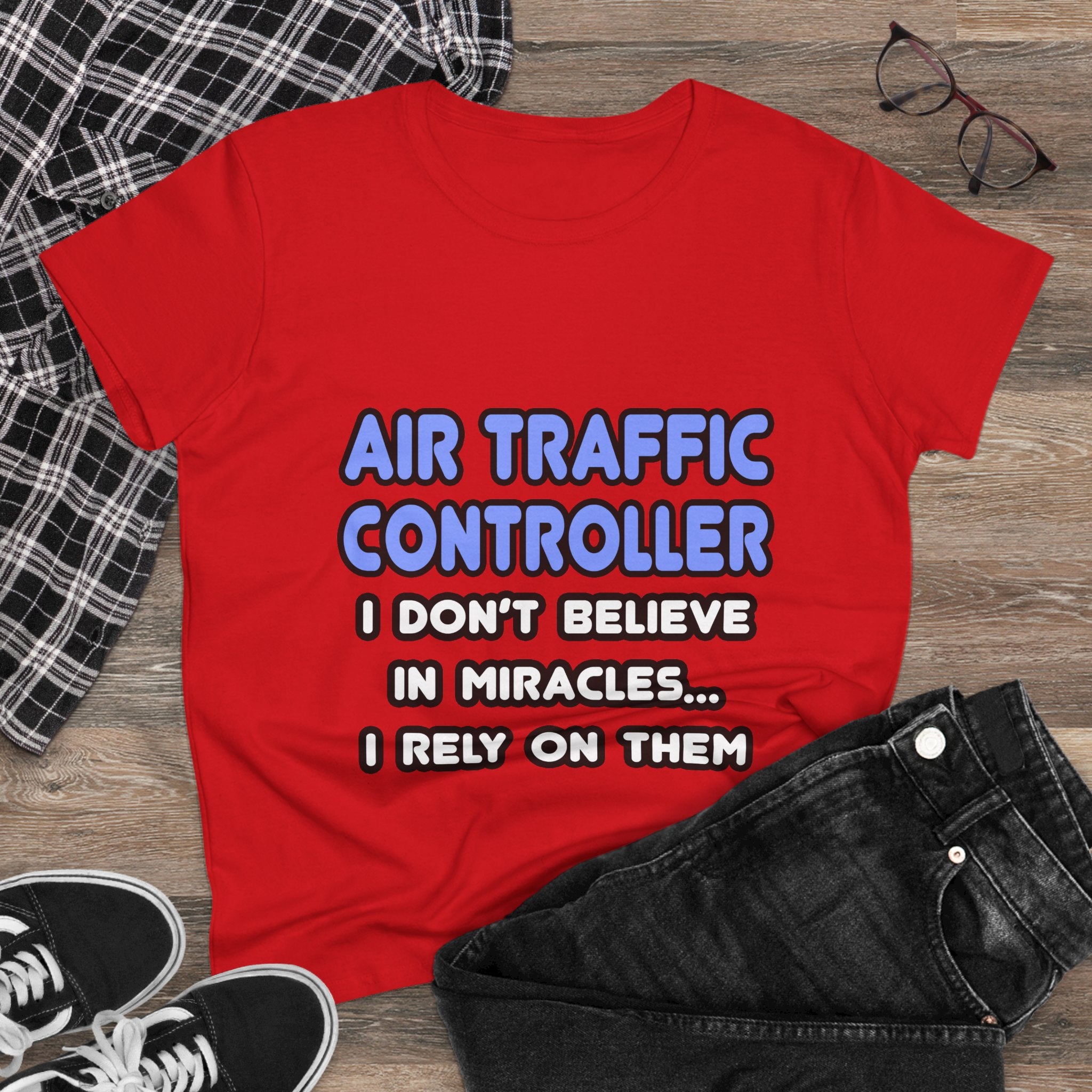 Miracles and Air Traffic Controllers - Women's Midweight Cotton Tee