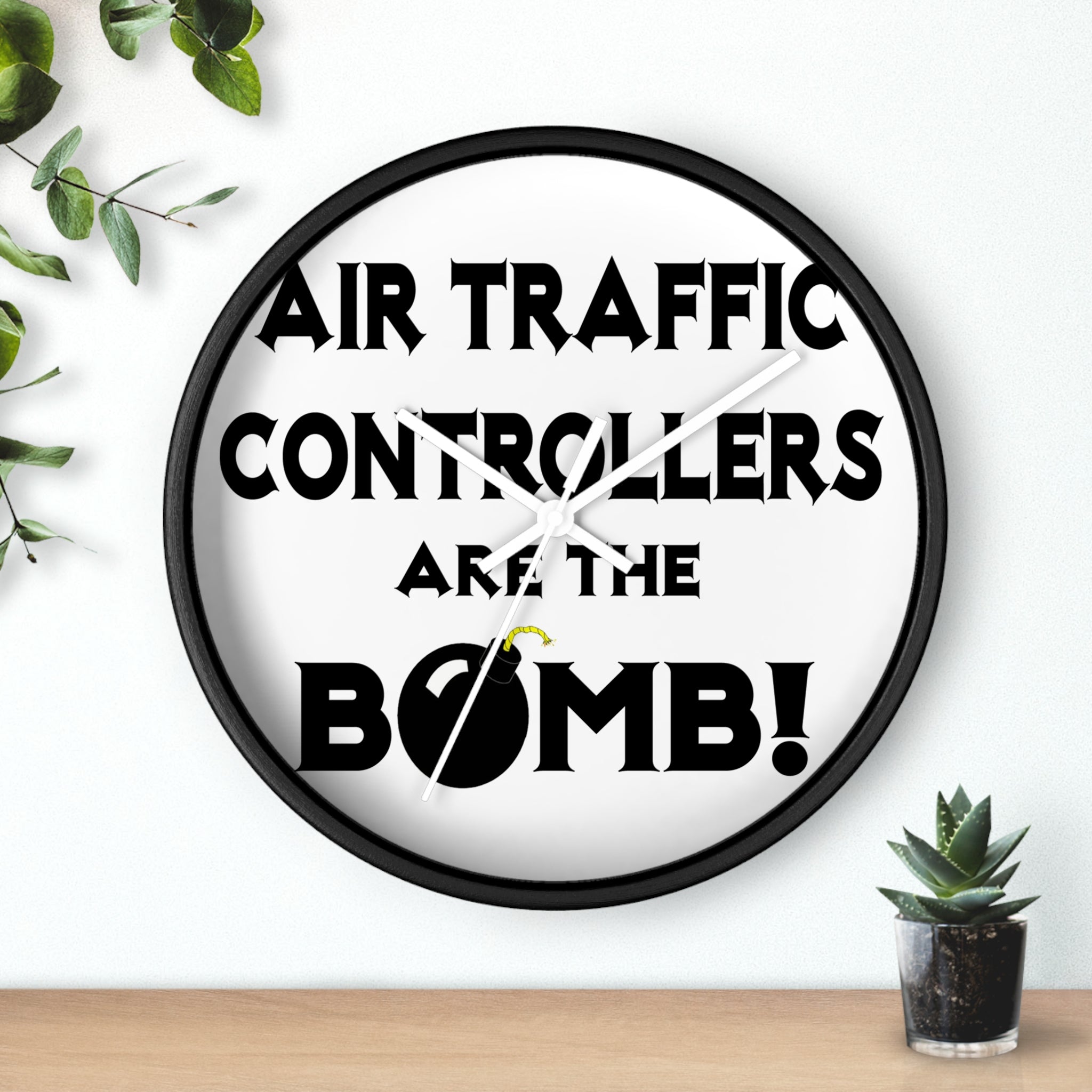 Air Traffic Controllers Are The Bomb! - Wall Clock