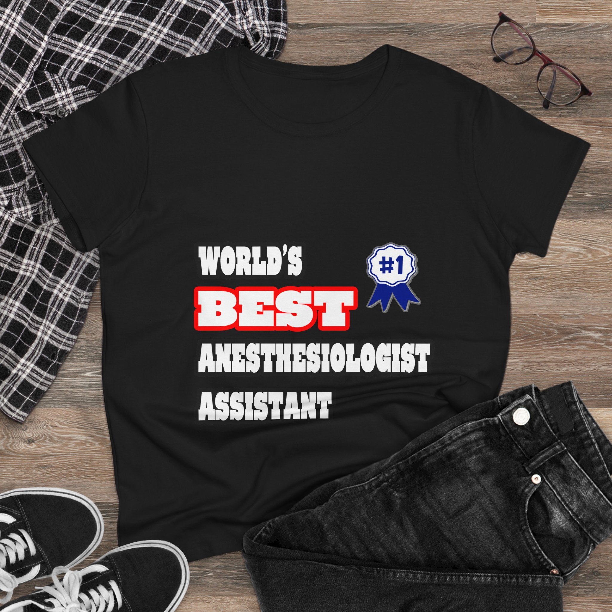 World's Best Anesthesiologist Assistant - Women's Midweight Cotton Tee