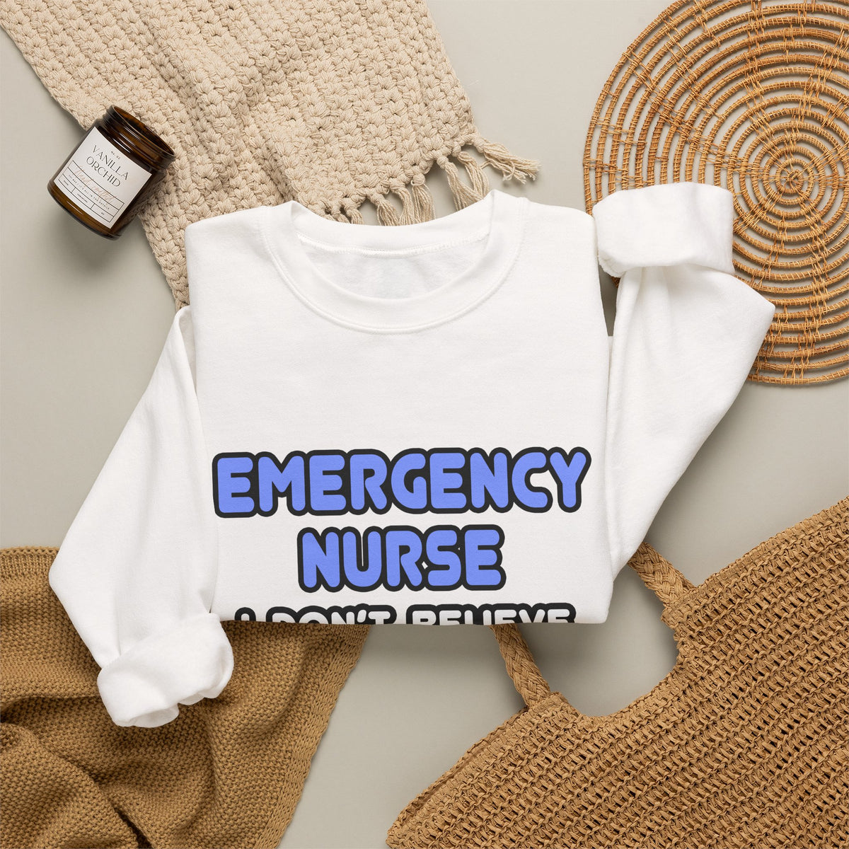 Miracles and Emergency Nurses - Unisex Heavy Blend™ Crewneck Sweatshirt