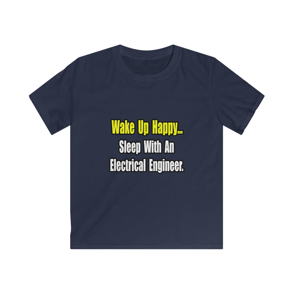 Sleep With An Electrical Engineer - Kids Softstyle Tee