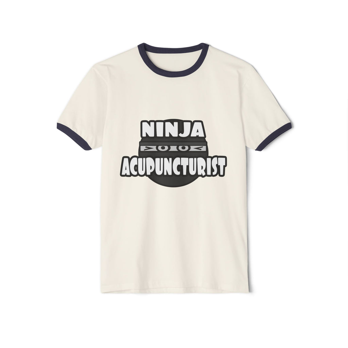 Ninja Acupuncturist - Unisex Cotton Ringer T-Shirt