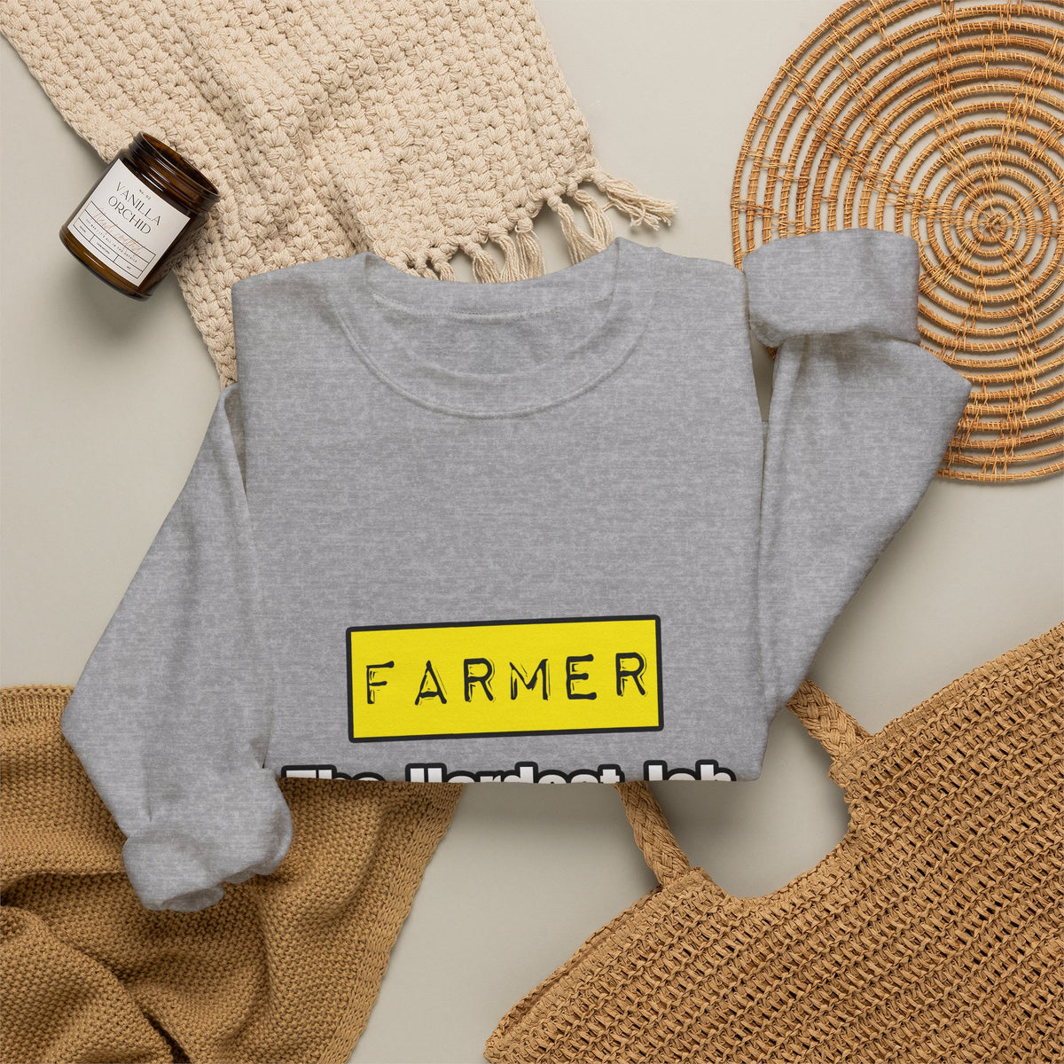 Farmer...Hardest Job You'll Ever Love - Unisex Heavy Blend™ Crewneck Sweatshirt