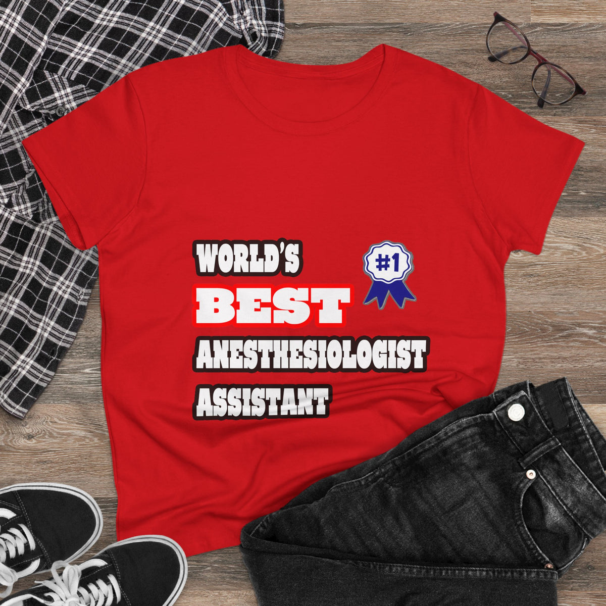 World's Best Anesthesiologist Assistant - Women's Midweight Cotton Tee