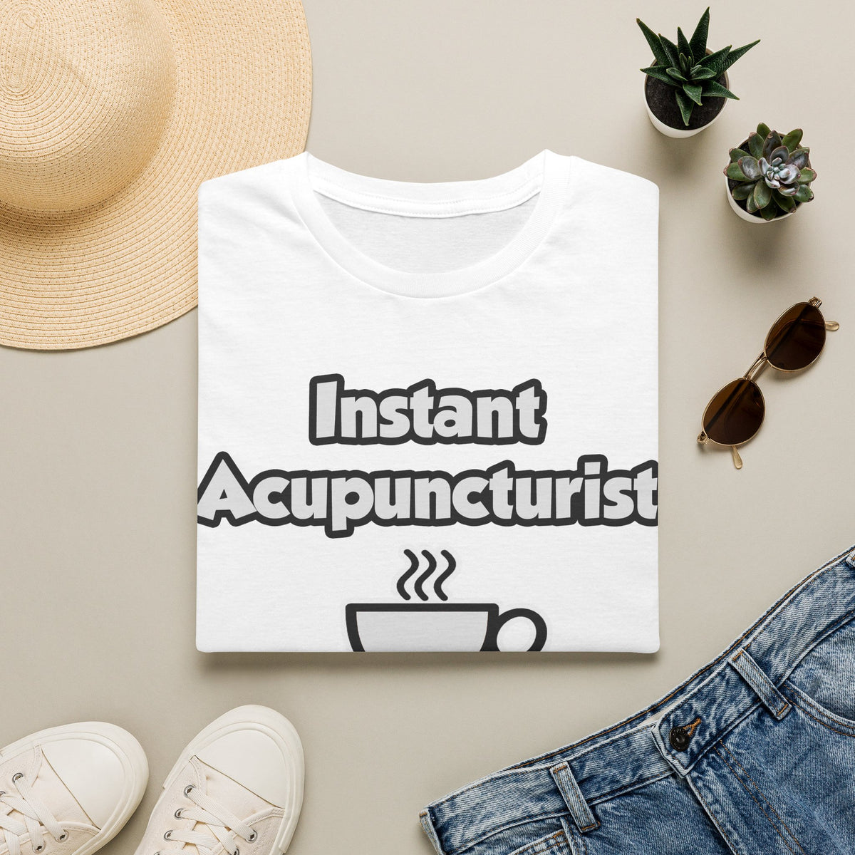 Instant Acupuncturist .. Just Add Coffee - Unisex Softstyle T-Shirt