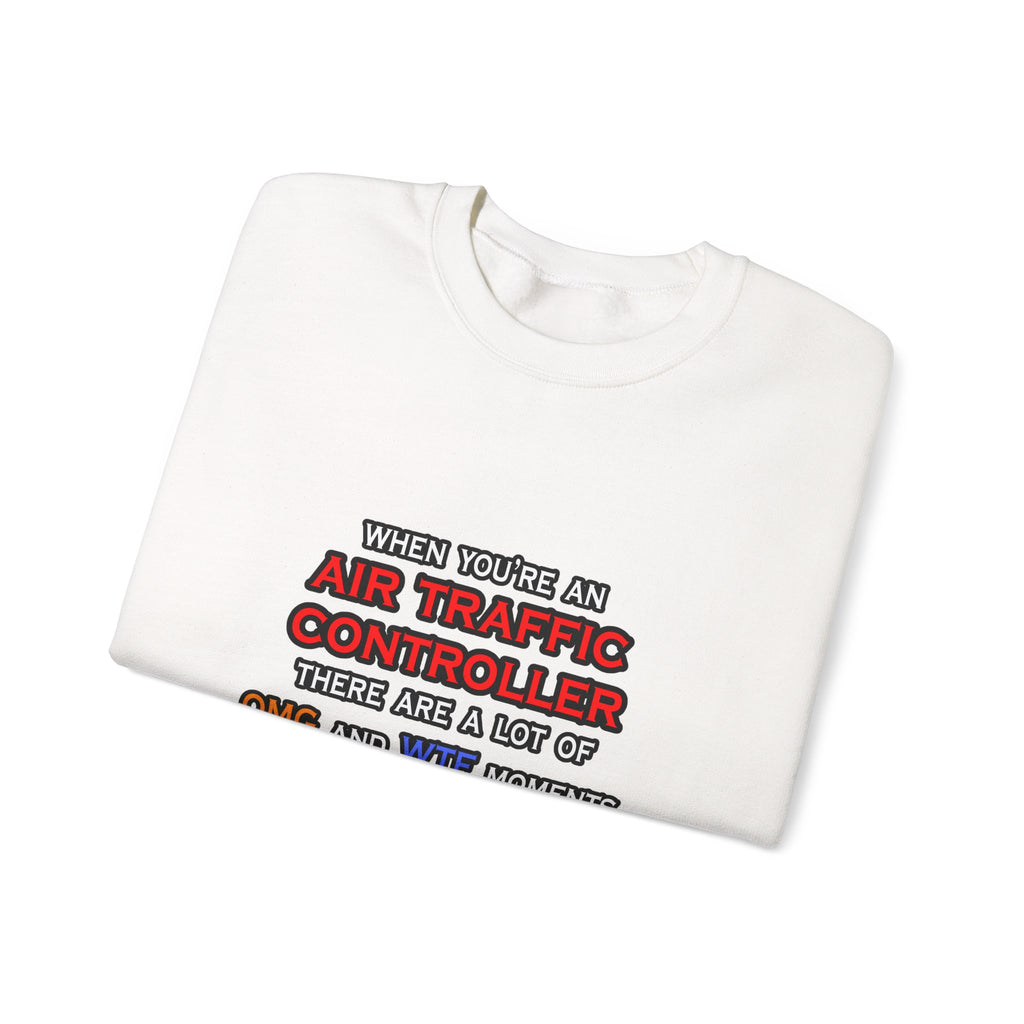 Funny Air Traffic Controller ... OMG WTF LOL - Unisex Heavy Blend™ Crewneck Sweatshirt