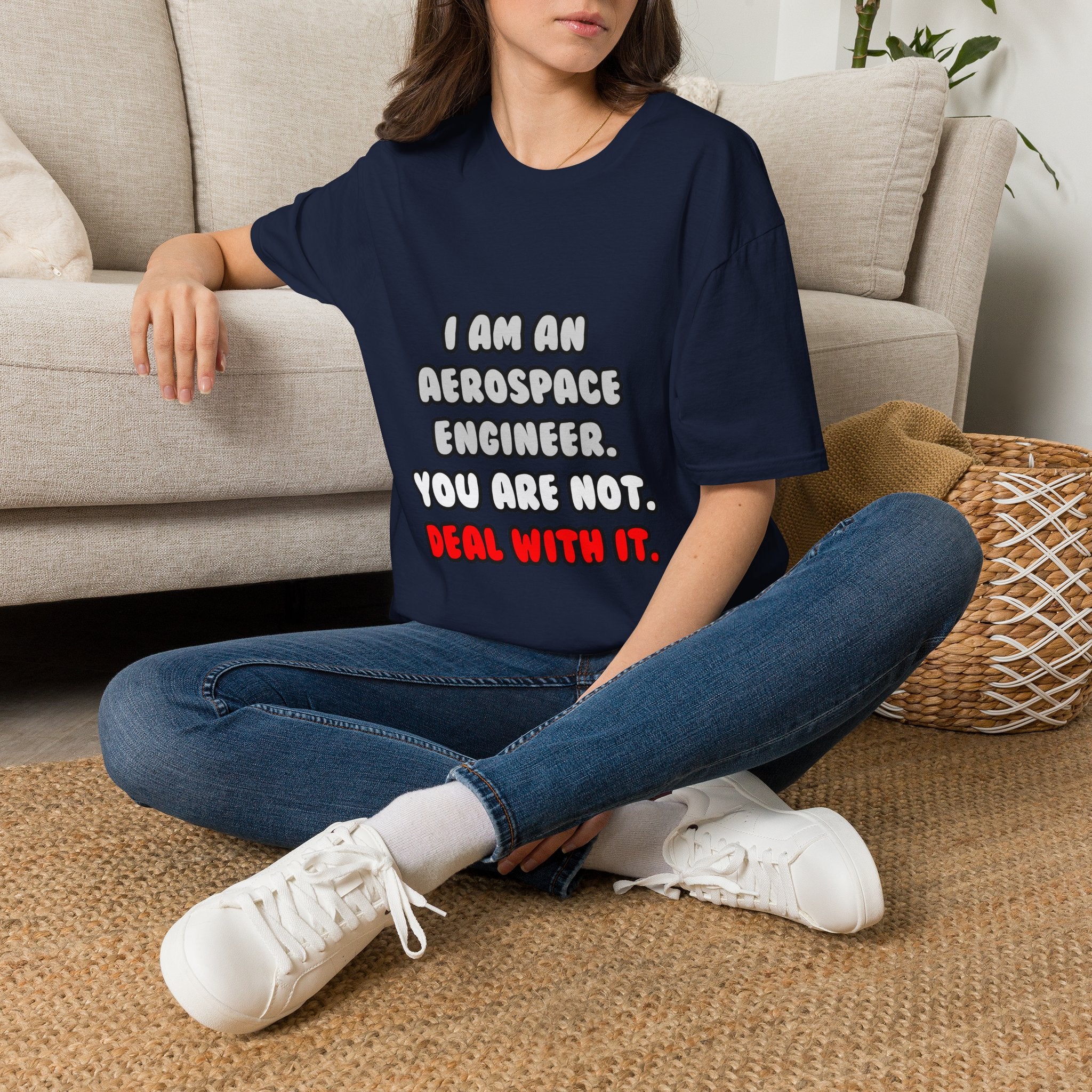 Deal With It ... Funny Aerospace Engineer - Unisex Softstyle T-Shirt