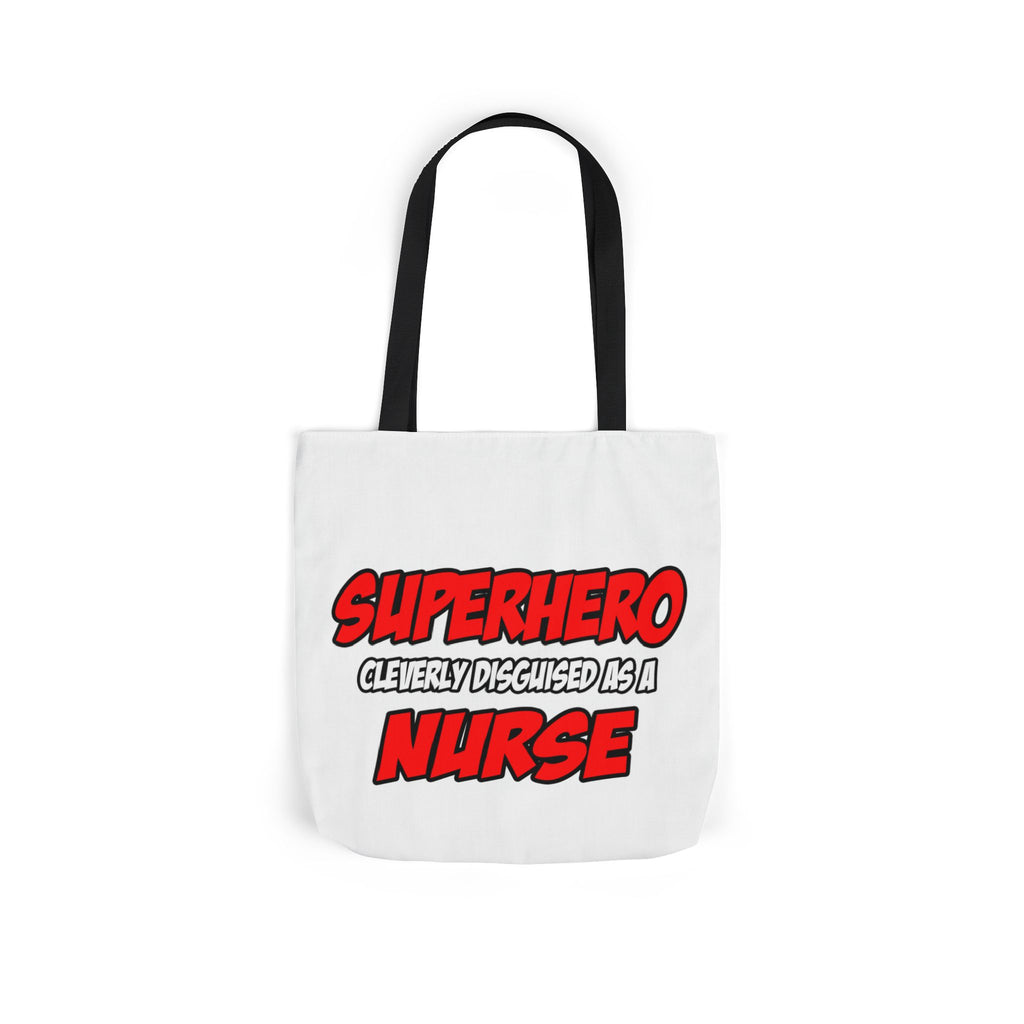 Superhero...Nurse - Canvas Tote Bag, 5-Color Straps