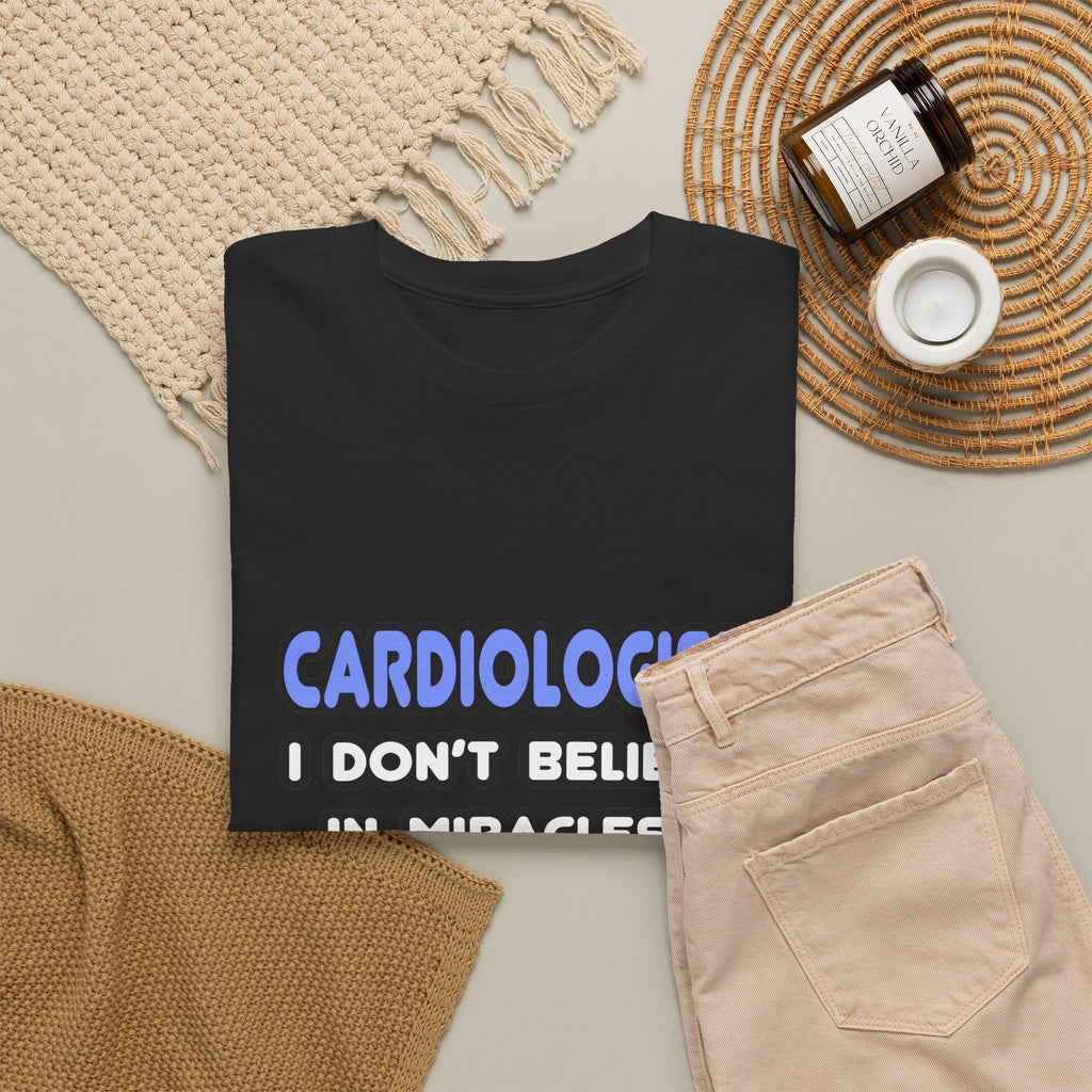 Miracles and Cardiologists - Unisex Heavy Cotton Tee