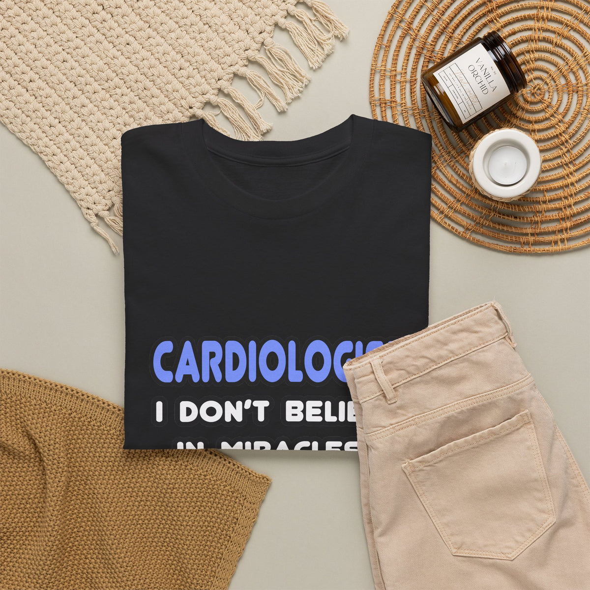 Miracles and Cardiologists - Unisex Heavy Cotton Tee