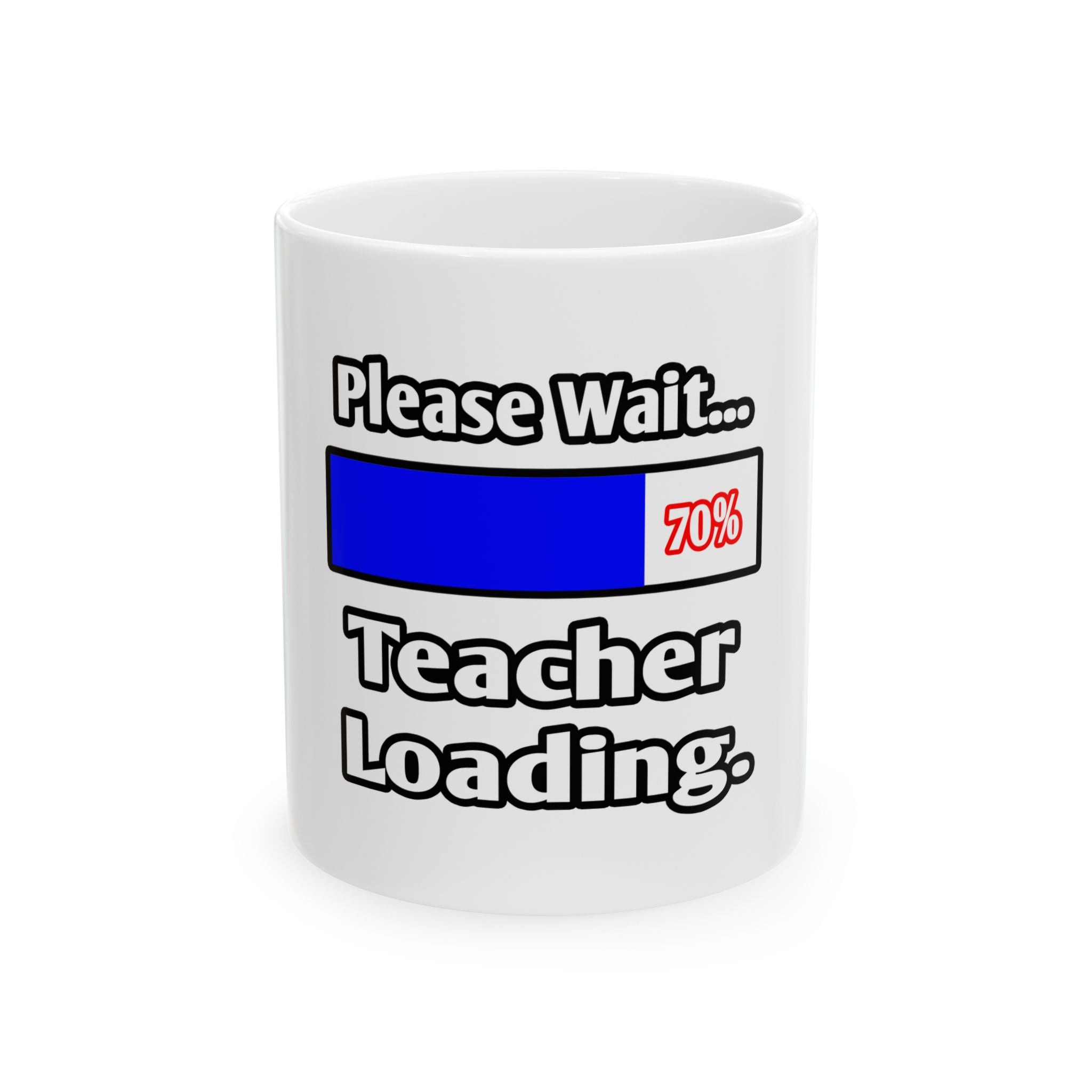 Please Wait...Teacher Loading - Ceramic Mug, (11oz, 15oz)