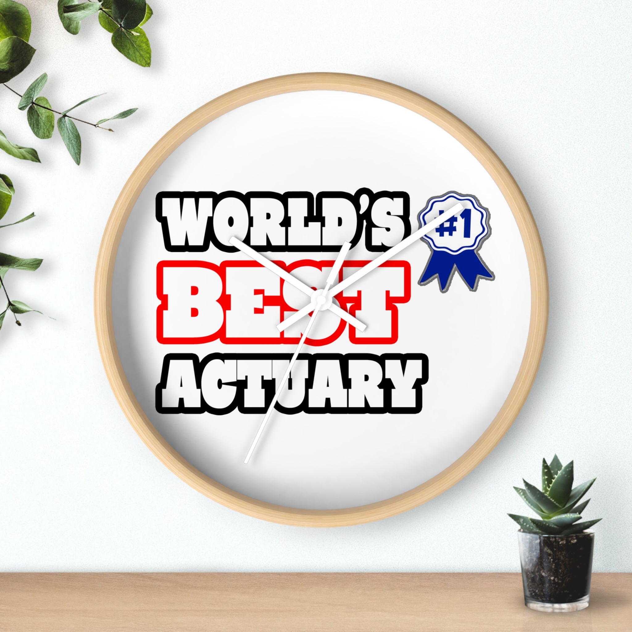 World's Best Actuary - Wall Clock