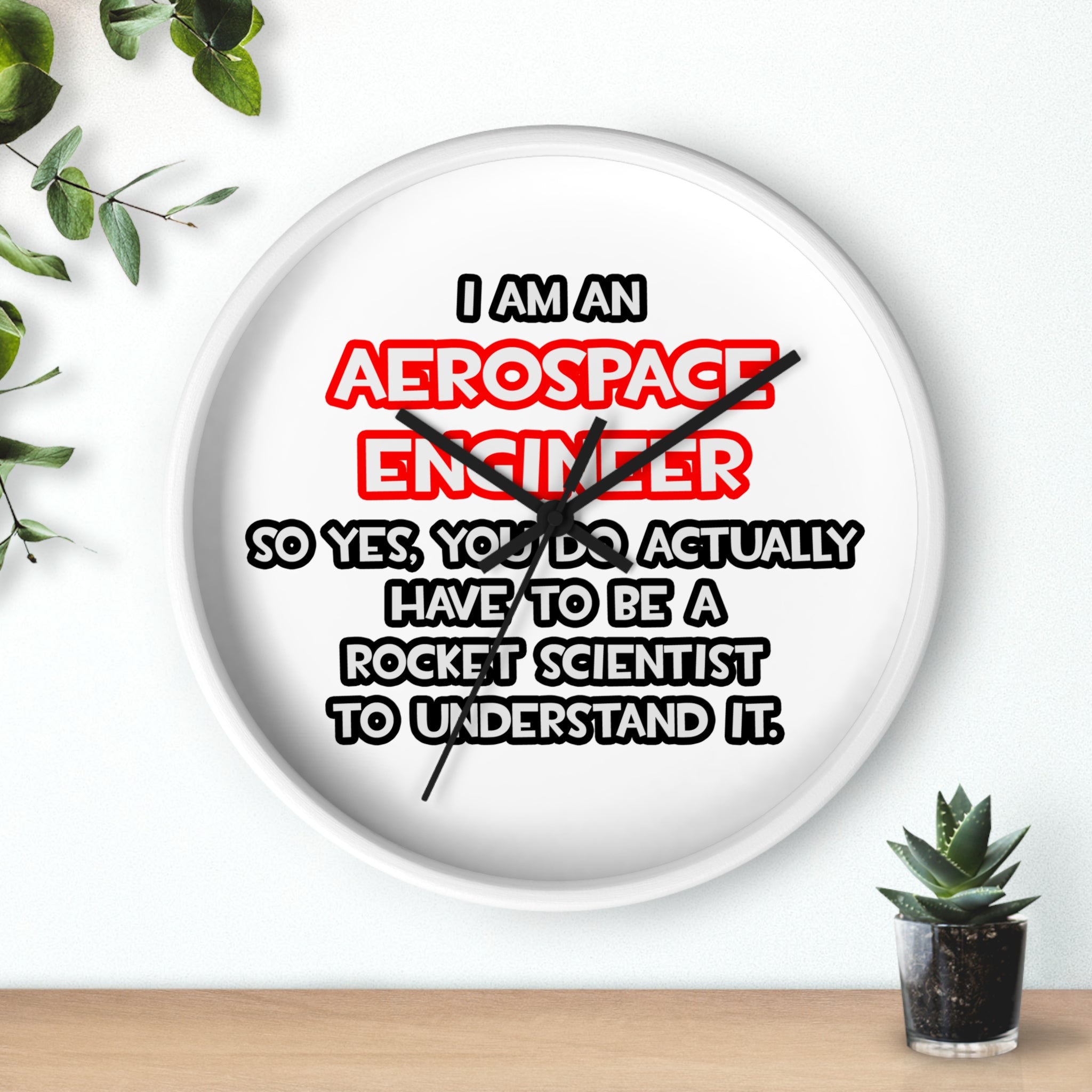 Rocket Scientist .. Funny Aerospace Engineer - Wall Clock
