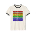 Rainbow Dental Hygienist - Unisex Cotton Ringer T-Shirt
