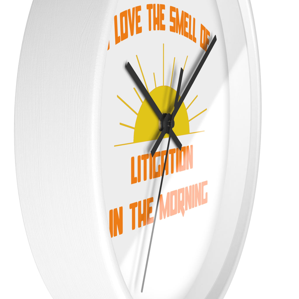Smell of Litigation in the Morning - Wall Clock