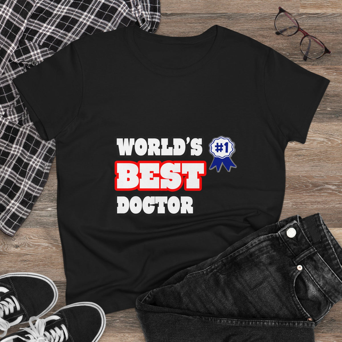 World's Best Doctor - Women's Midweight Cotton Tee