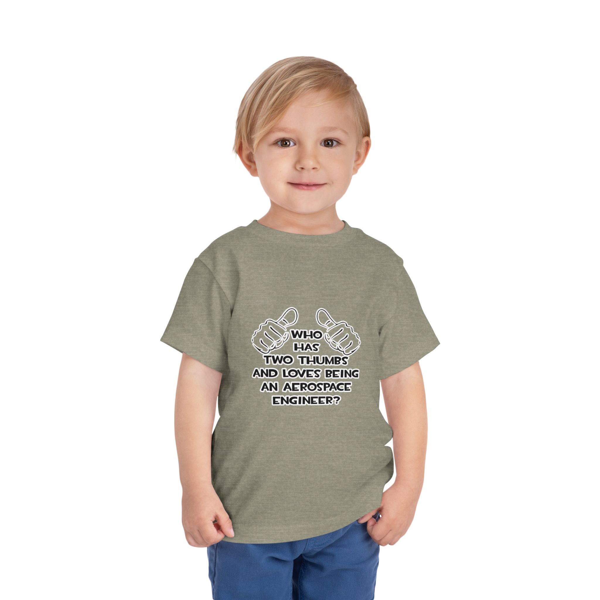 Two Thumbs...Aerospace Engineer - Toddler Short Sleeve Tee