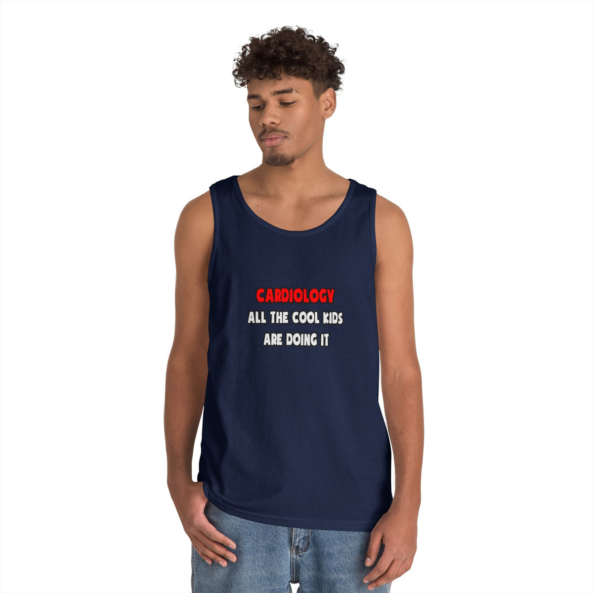 Funny Cardiologist Shirts and Gifts - Unisex Heavy Cotton Tank Top