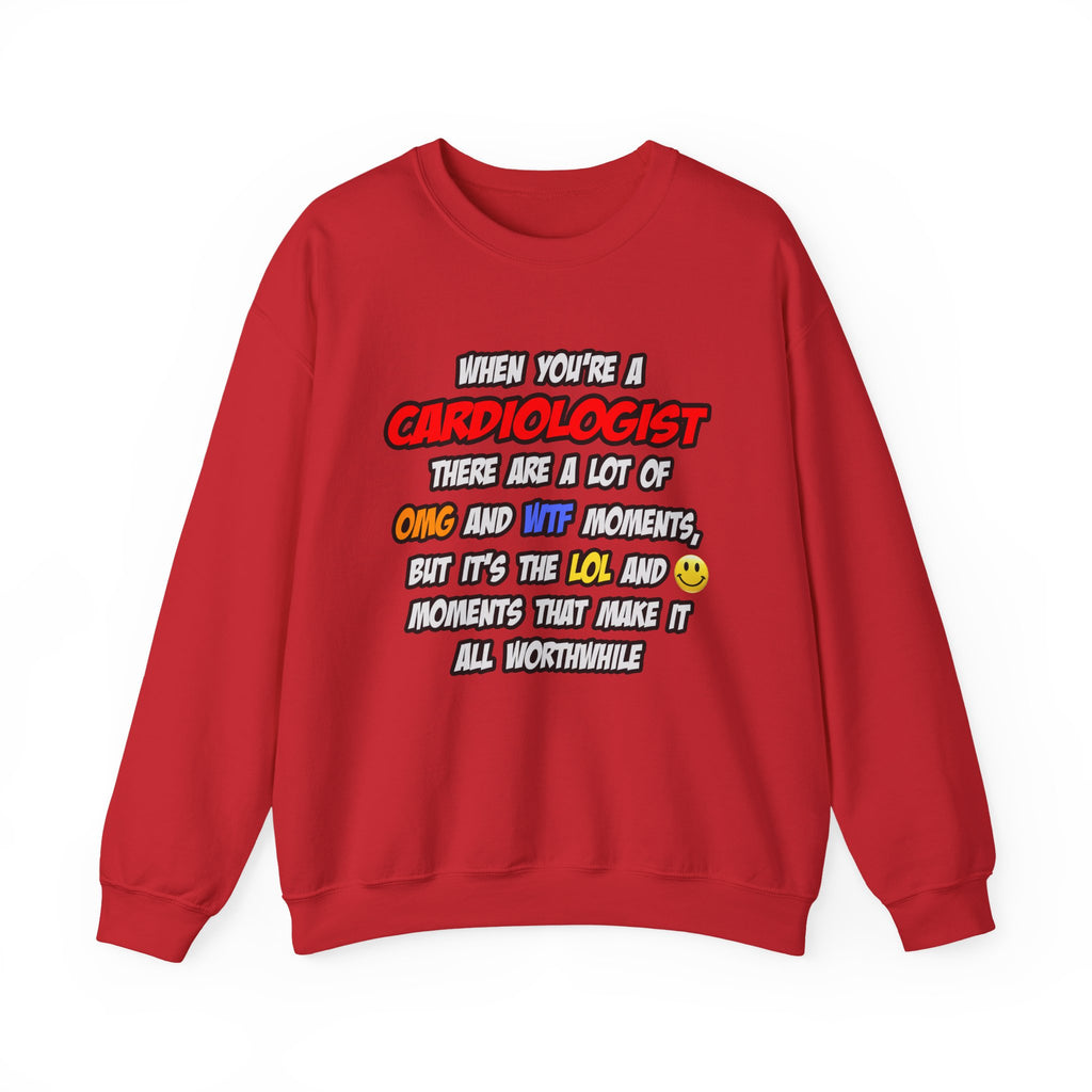 Cardiologist .. OMG WTF LOL - Unisex Heavy Blend™ Crewneck Sweatshirt