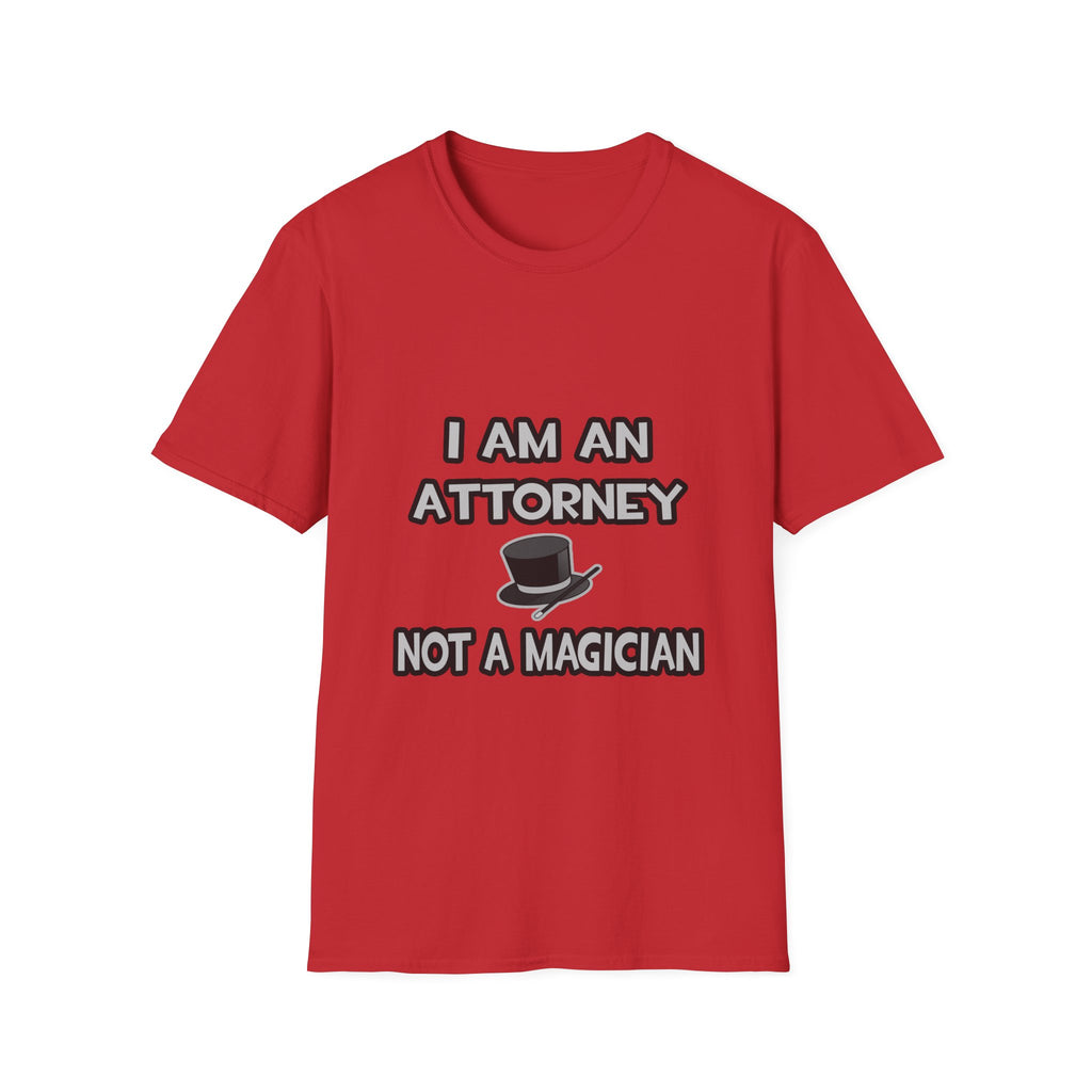 I Am An Attorney ... Not A Magician - Unisex Softstyle T-Shirt