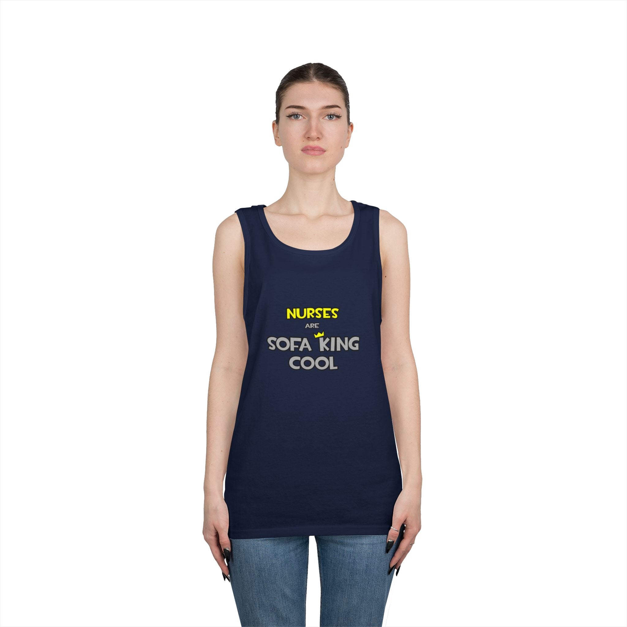 Nurses Are Sofa King Cool - Unisex Heavy Cotton Tank Top